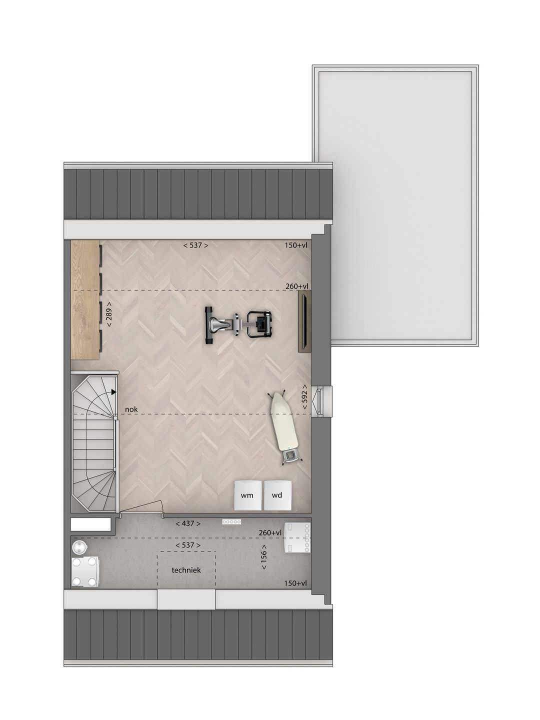 Foto 8 van 2 onder 1 kapwoning (Bouwnr. 91)