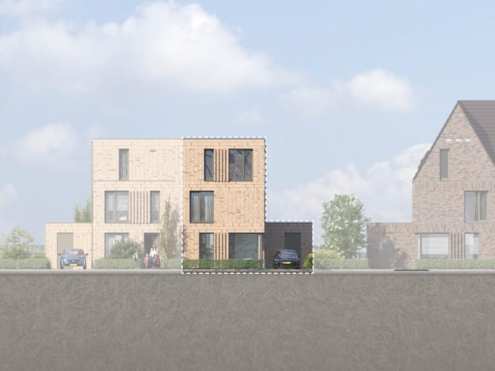 Foto 1 van 2 onder 1 kapwoning (Bouwnr. 93)