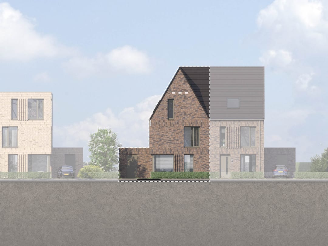 Photo 1 of 2 onder 1 kapwoning (Bouwnr. 94)