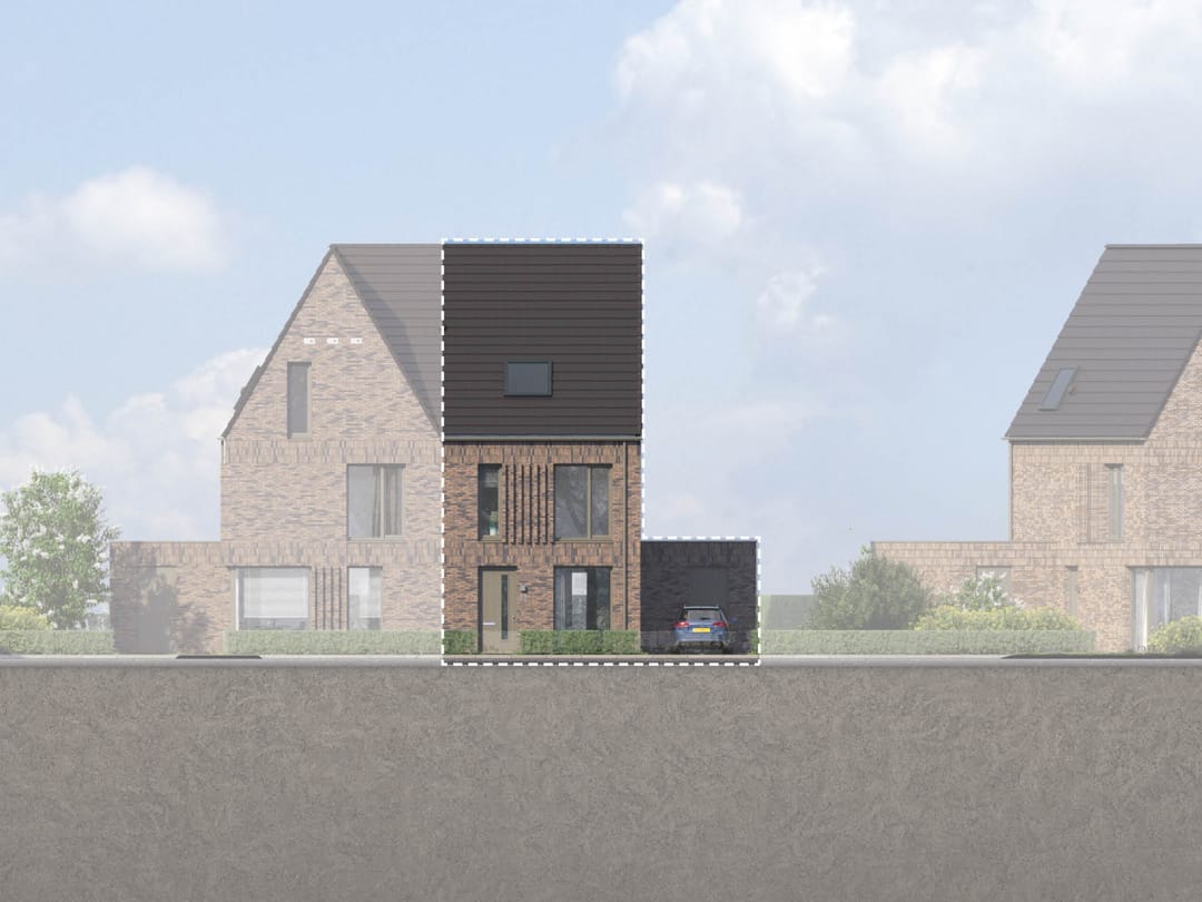 Photo 1 of 2 onder 1 kapwoning (Bouwnr. 95)