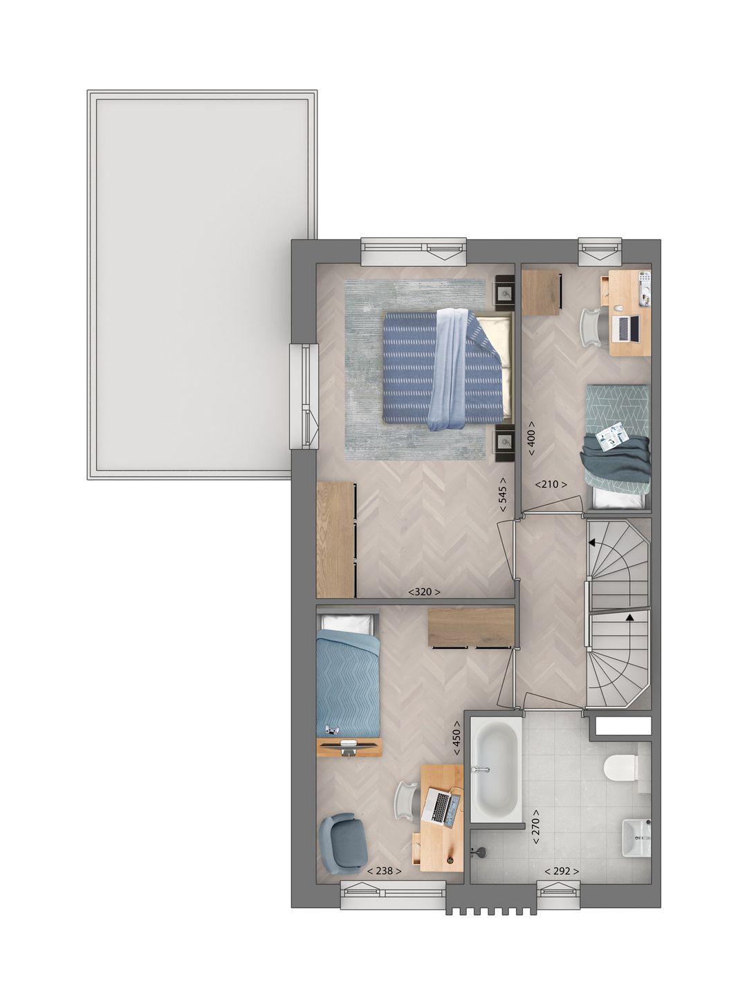 Foto 7 van 2 onder 1 kapwoning (Bouwnr. 88)