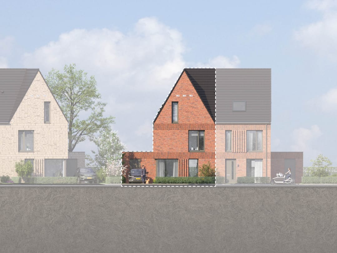 Foto 1 van 2 onder 1 kapwoning (Bouwnr. 90)