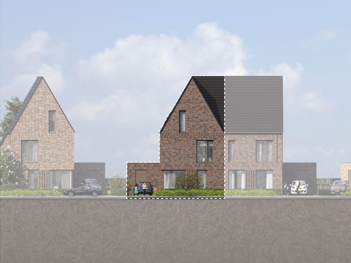 Photo 1 of 2 onder 1 kapwoning (Bouwnr. 102)