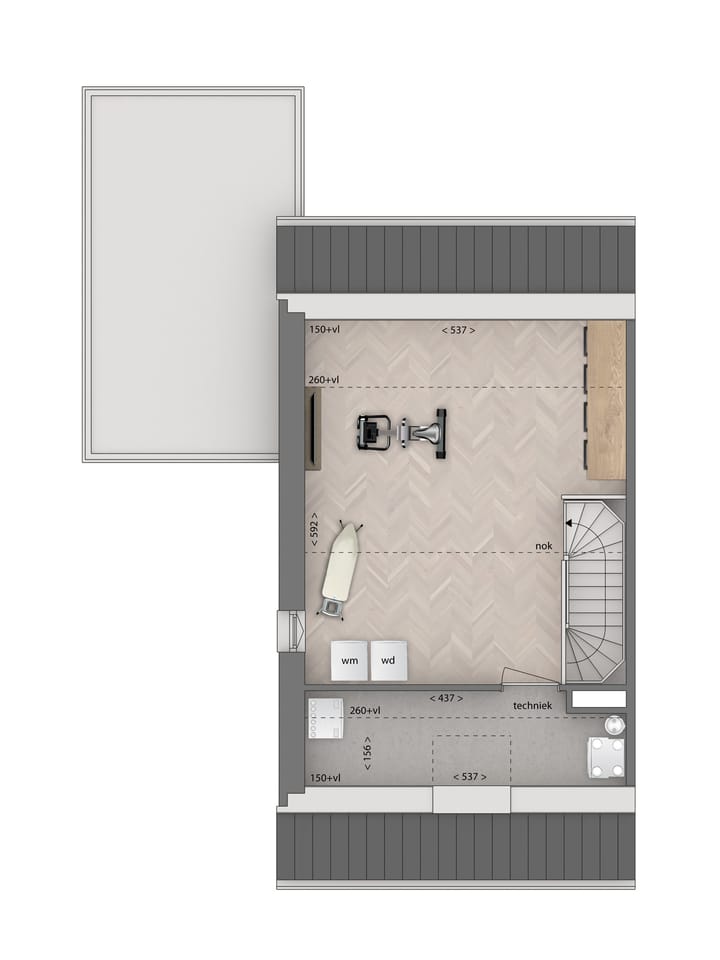 Foto 8 van 2 onder 1 kapwoning (Bouwnr. 104)