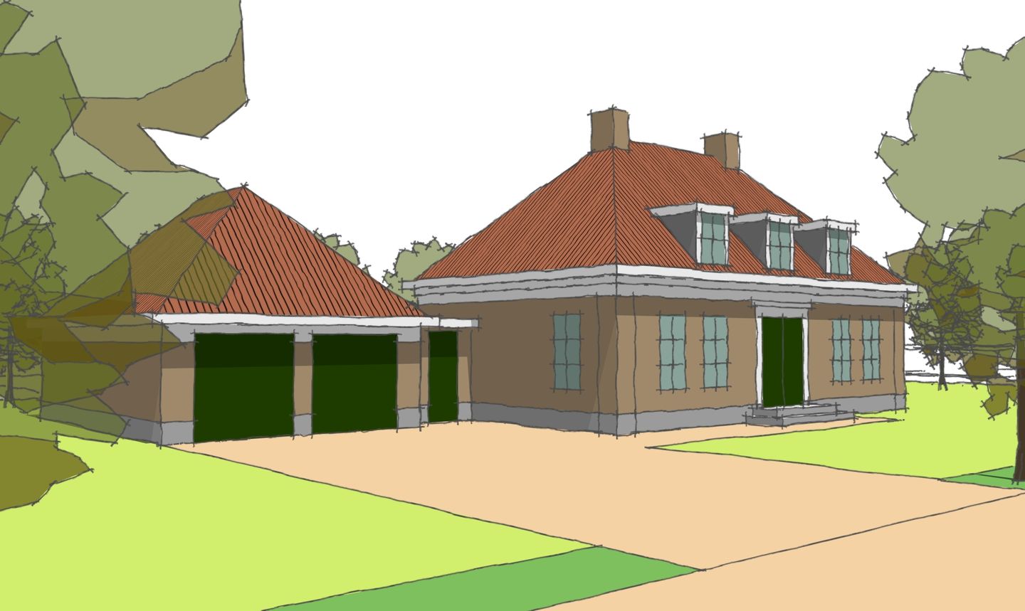 Foto 1 van Bouwkavel incl. woning (Bouwnr. 008a)