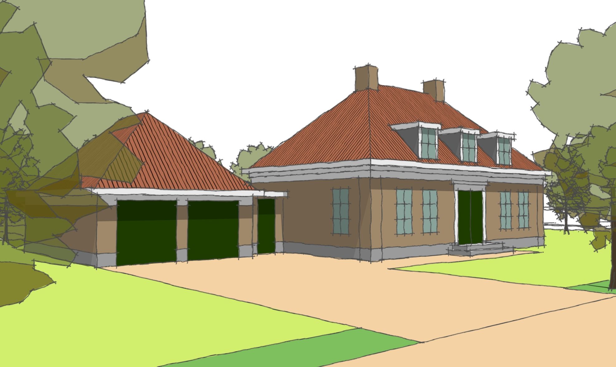 Bouwkavel incl. woning (Bouwnr. 008a) false