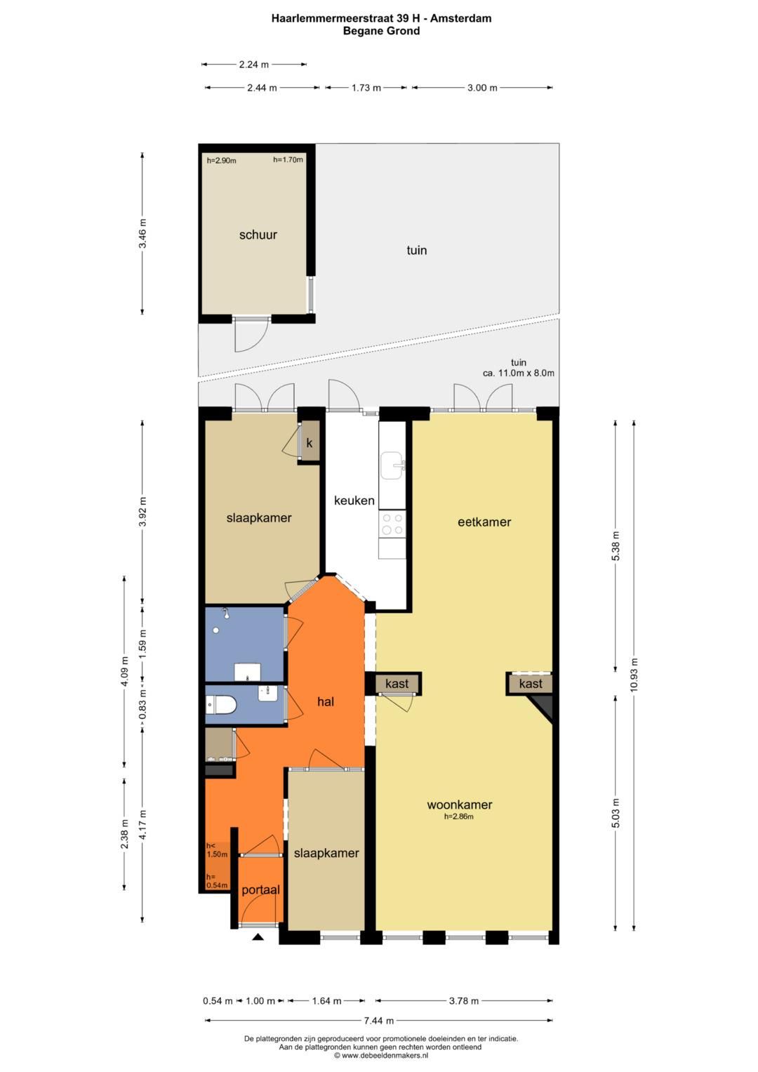 Foto 22 van Haarlemmermeerstraat 39-H