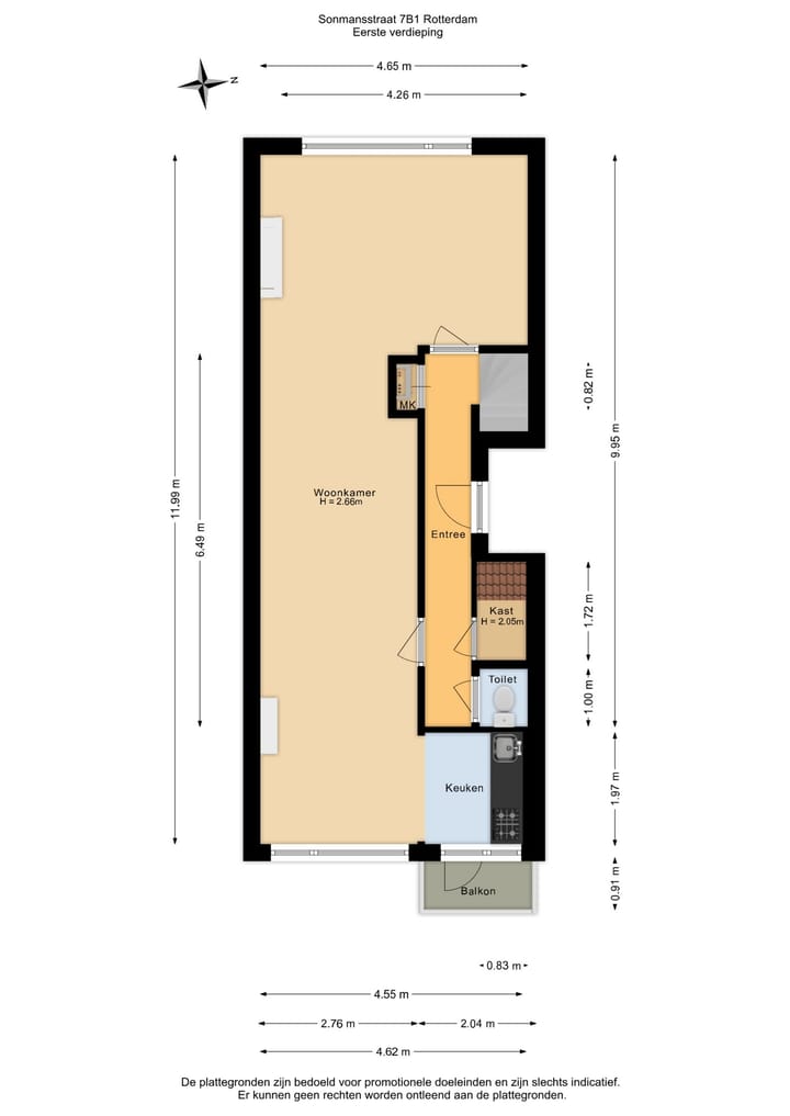 Foto 45 van Sonmansstraat 7-B01