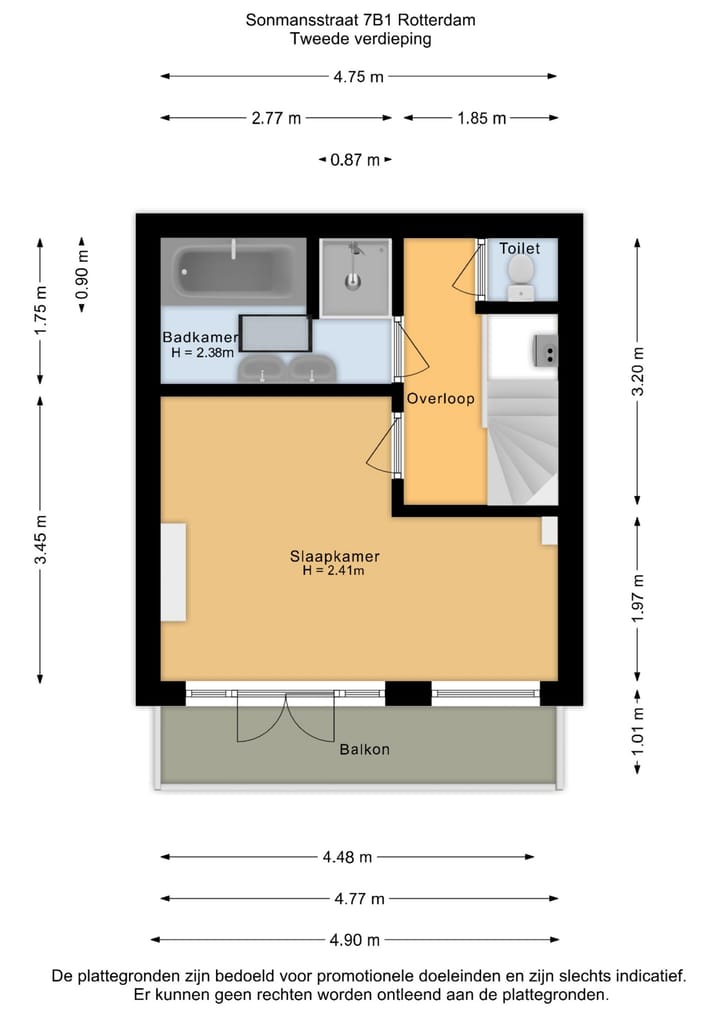 Foto 46 van Sonmansstraat 7-B01