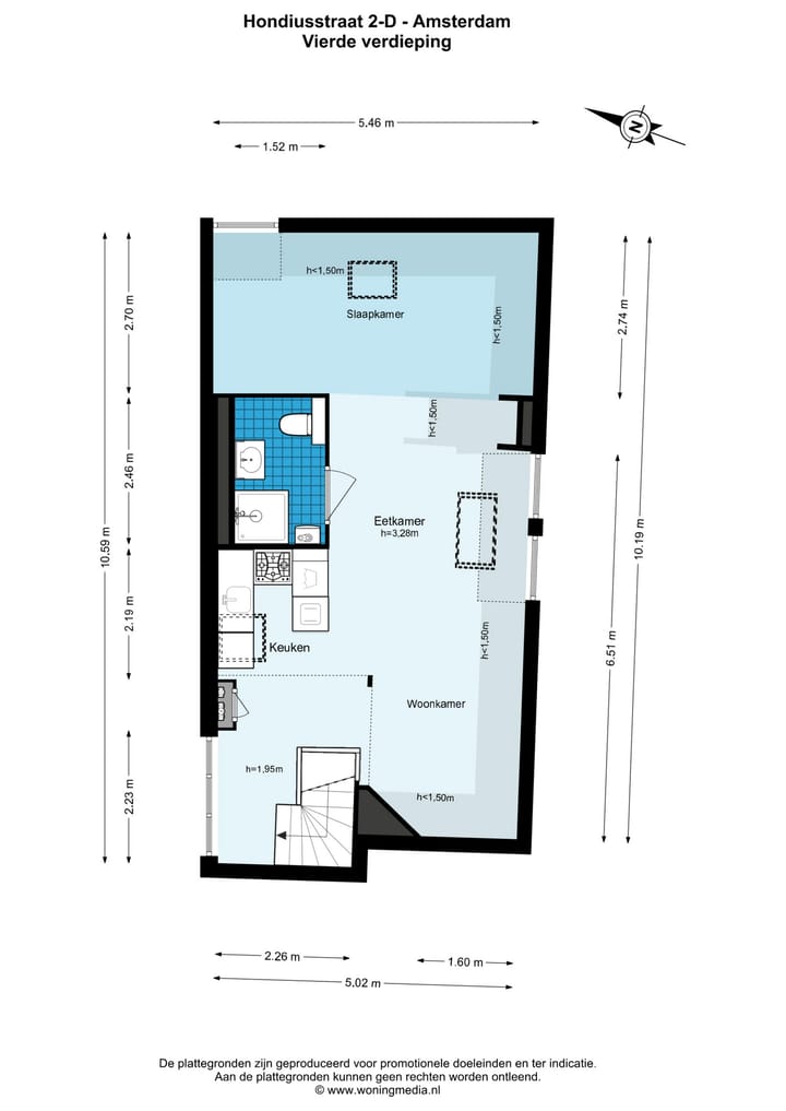 Foto 27 van Hondiusstraat 2-D