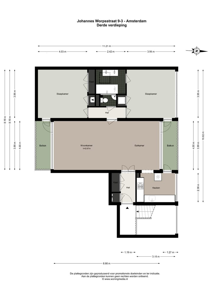 Foto 27 van Johannes Worpstraat 9-3