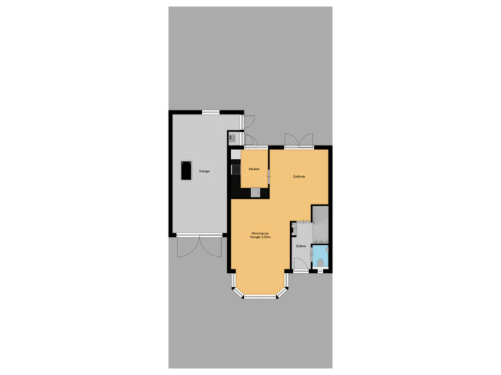 Begane grond + Kavel