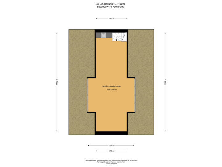 Bijgebouw 1e verdieping