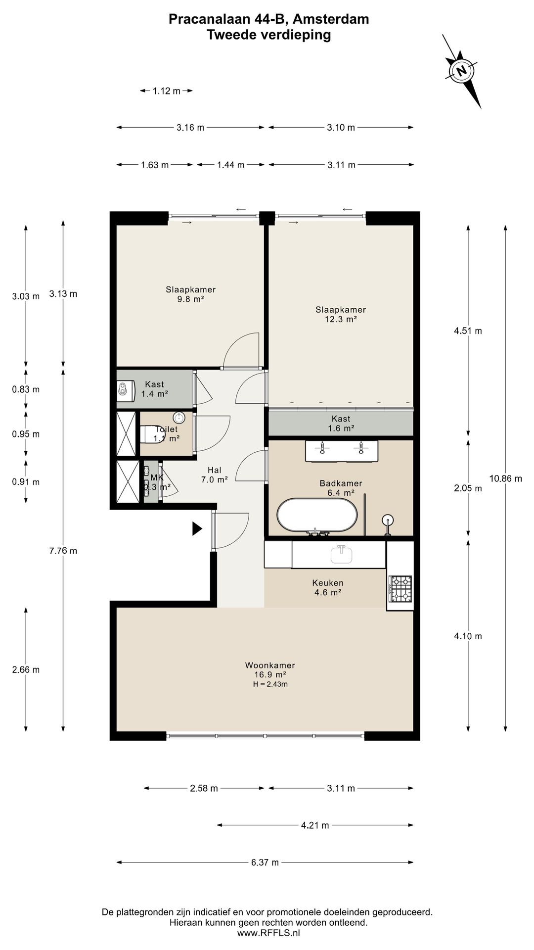 Foto 22 van Pracanalaan 44-B