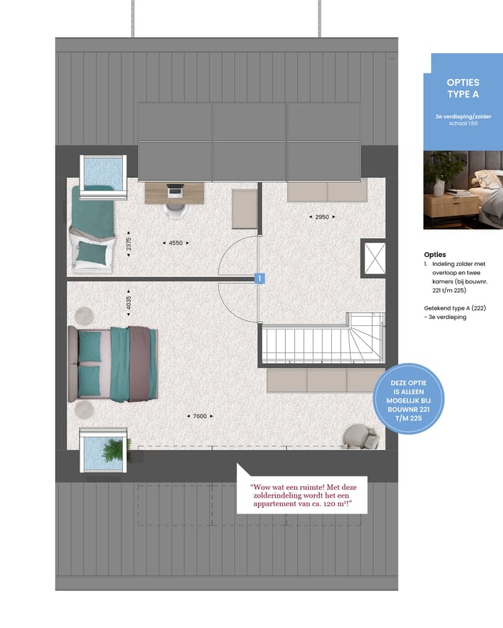 Foto 6 van 3-kamer appartement | TYPE A (Bouwnr. 213)