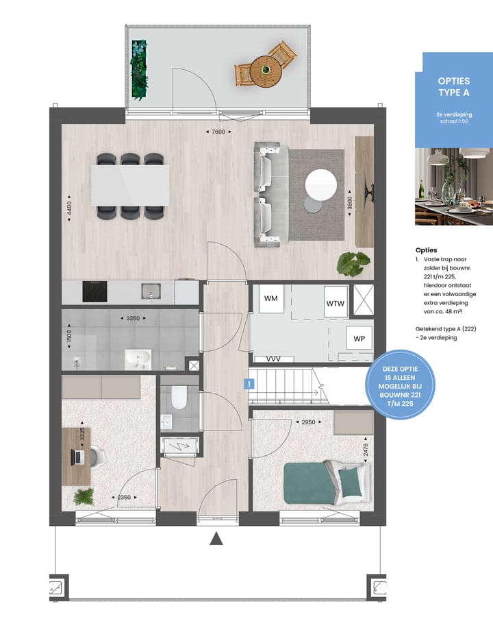 Foto 5 van 3-kamer appartement | TYPE A (Bouwnr. 212)