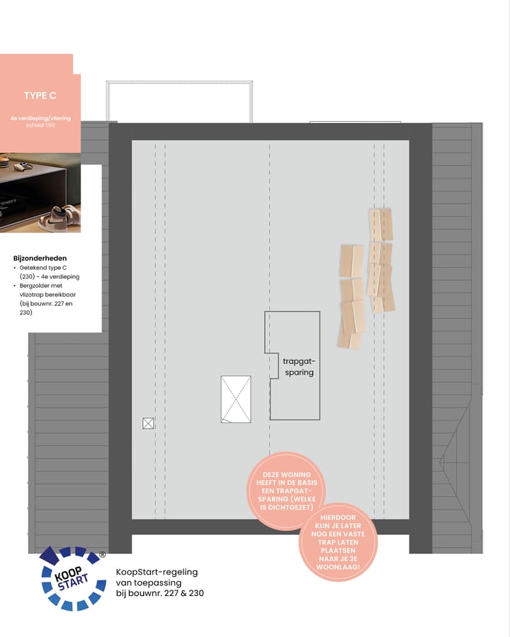 Foto 6 van 3-kamer appartement | TYPE C (Bouwnr. 220)