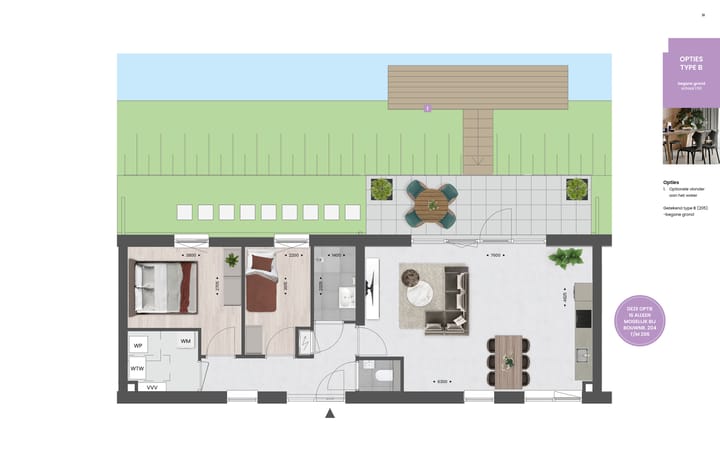 Foto 3 van 3-kamer appartement | TYPE B (Bouwnr. 204)