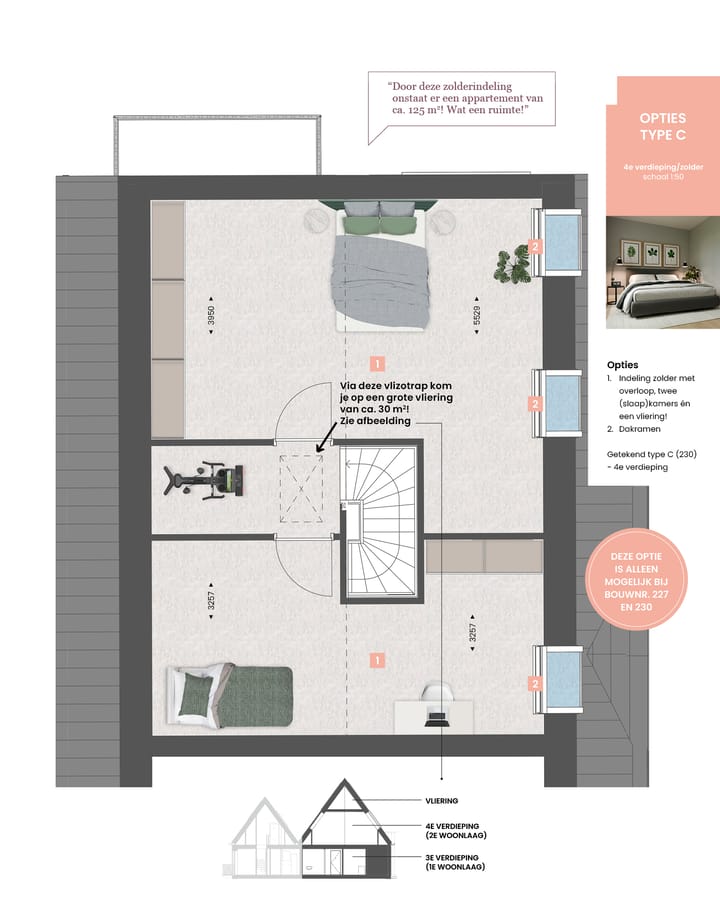 Foto 5 van 3-kamer appartement | TYPE C (Bouwnr. 203)