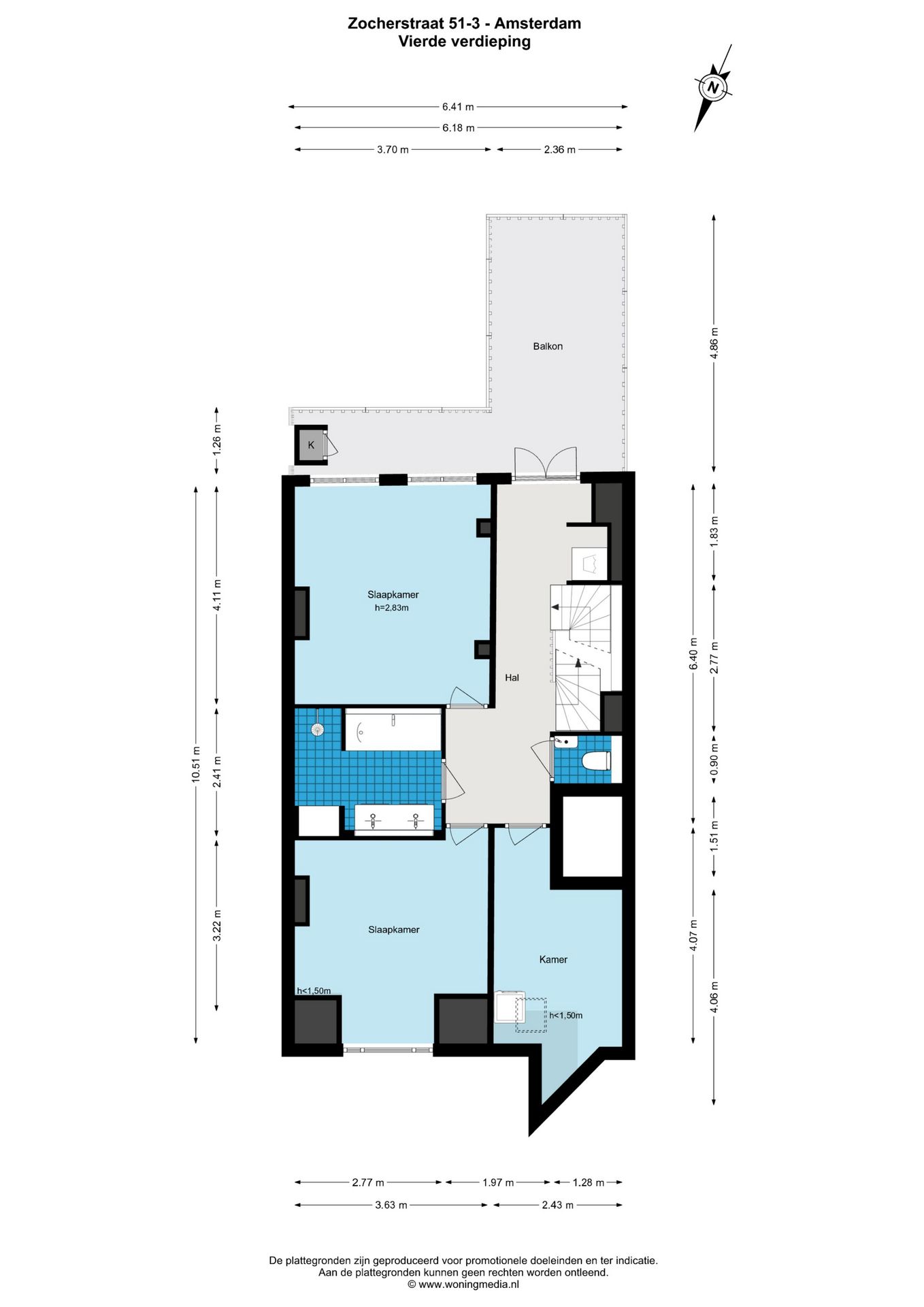 Foto 40 van Zocherstraat 51-3