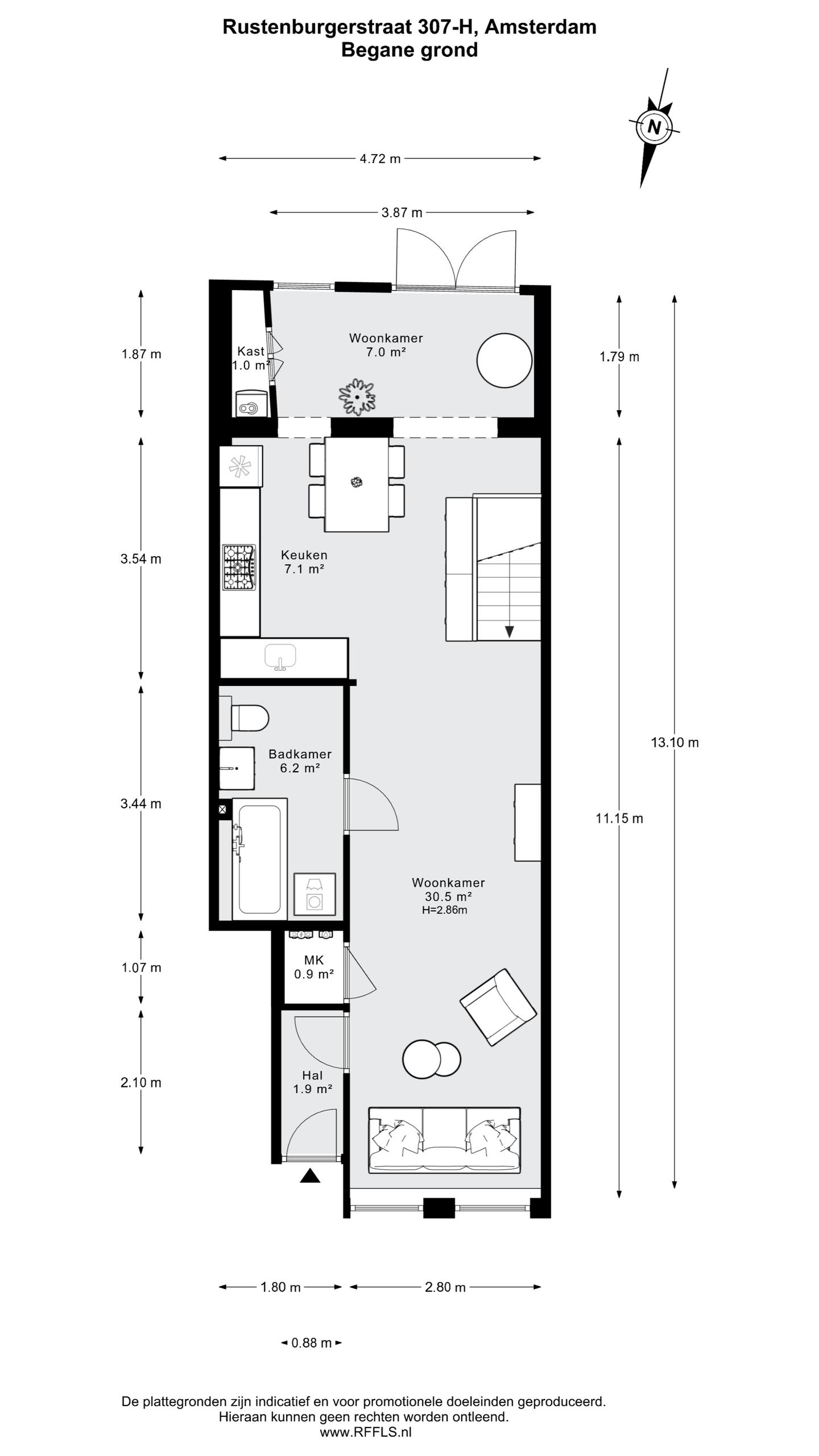 Foto 29 van Rustenburgerstraat 307-H