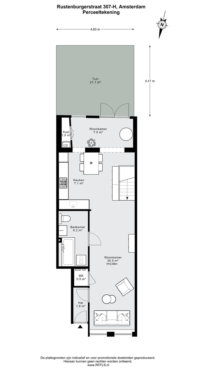 Foto 32 van Rustenburgerstraat 307-H