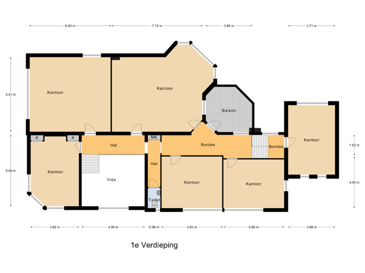 1e Verdieping