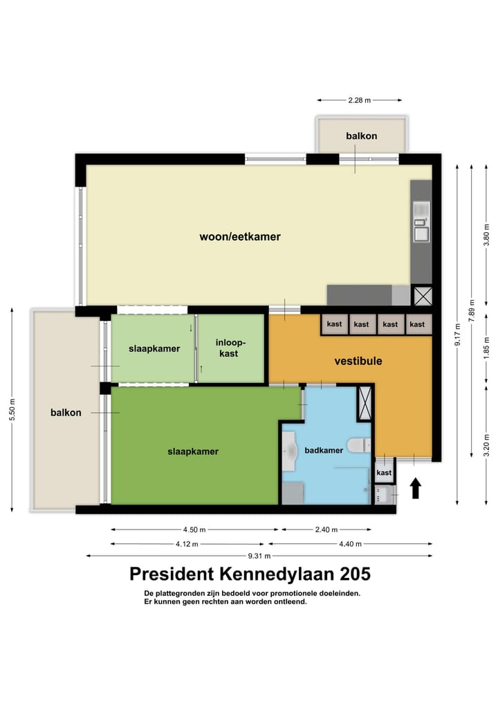 Foto 25 van President Kennedylaan 205