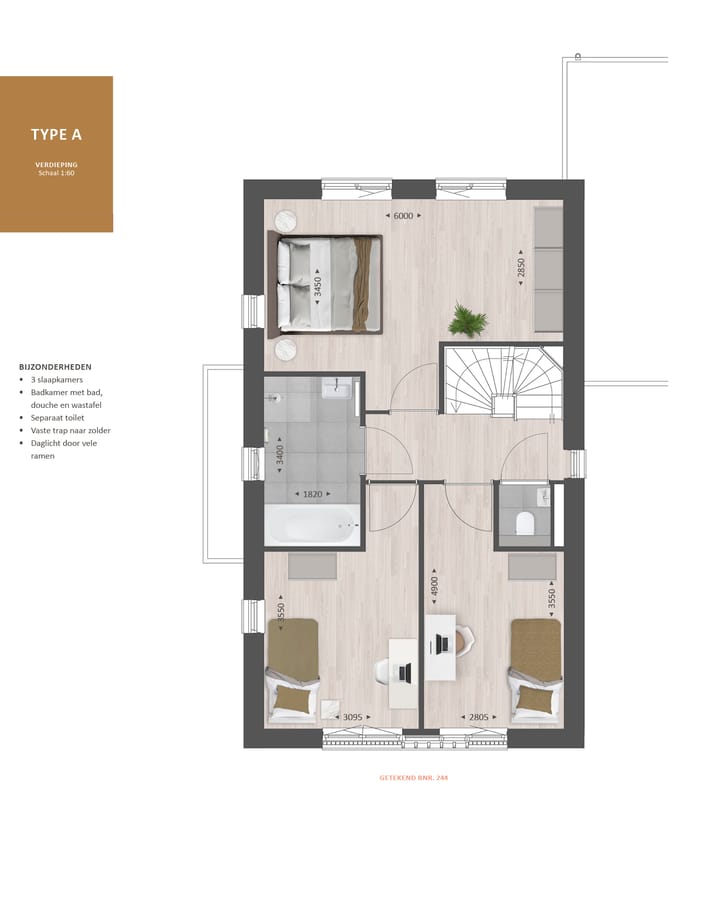 Foto 8 van Vrijstaand type A (Bouwnr. 244)