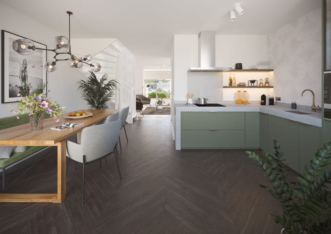 Foto 2 van Drie-onder-één-kapwoningen | Type N (Bouwnr. 77)