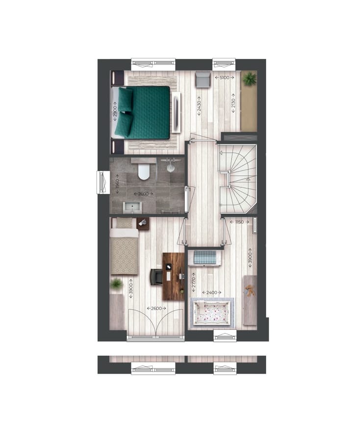 Foto 4 van Drie-onder-één-kapwoningen | Type N (Bouwnr. 77)