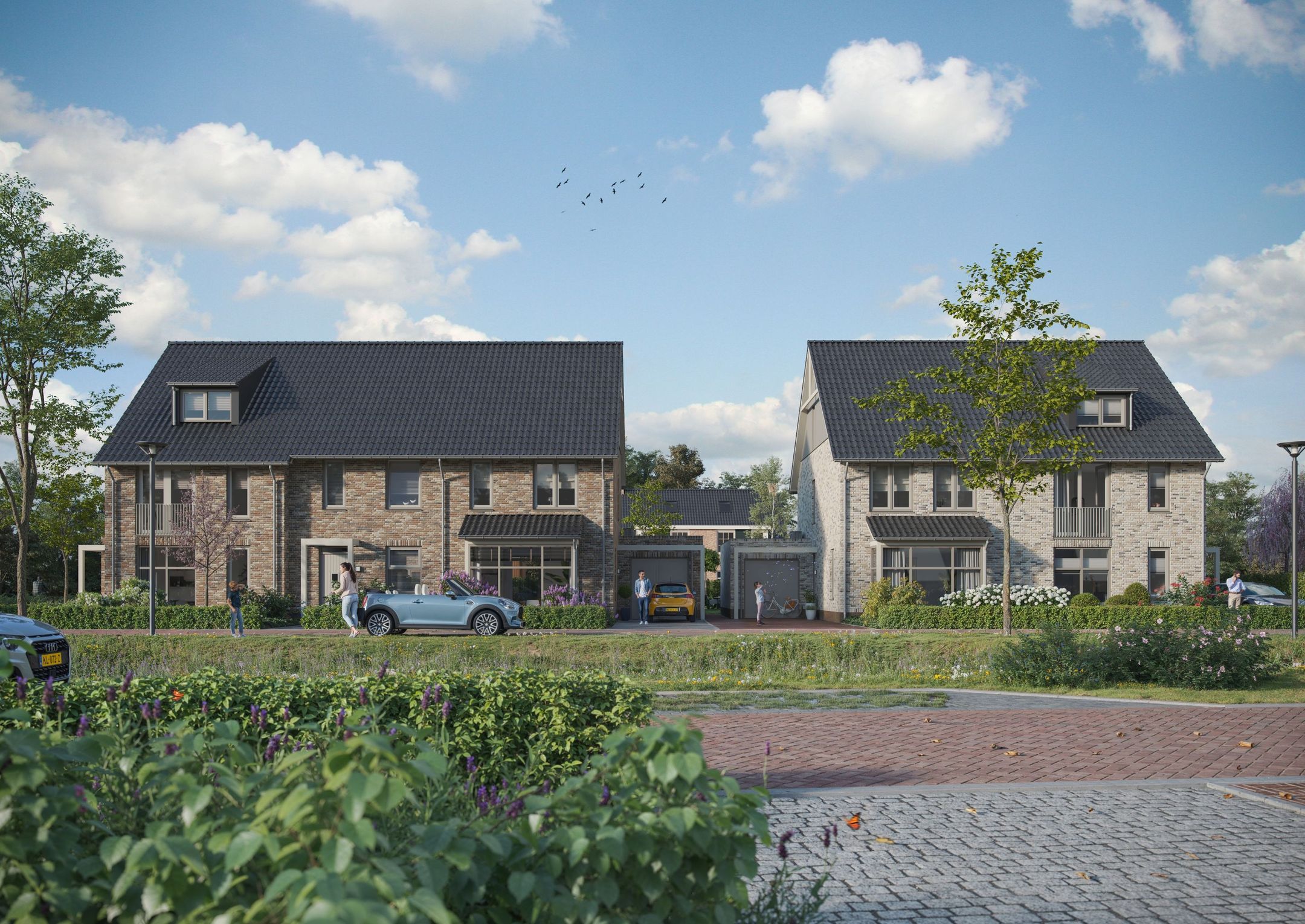 Drie-onder-één-kapwoningen | Type O (Bouwnr. 100)  false