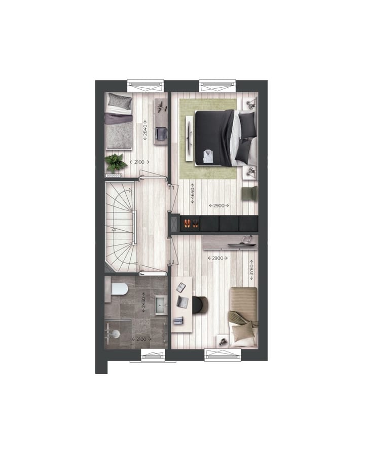 Photo 4 of Drie-onder-één-kapwoningen | Type O (Bouwnr. 87)