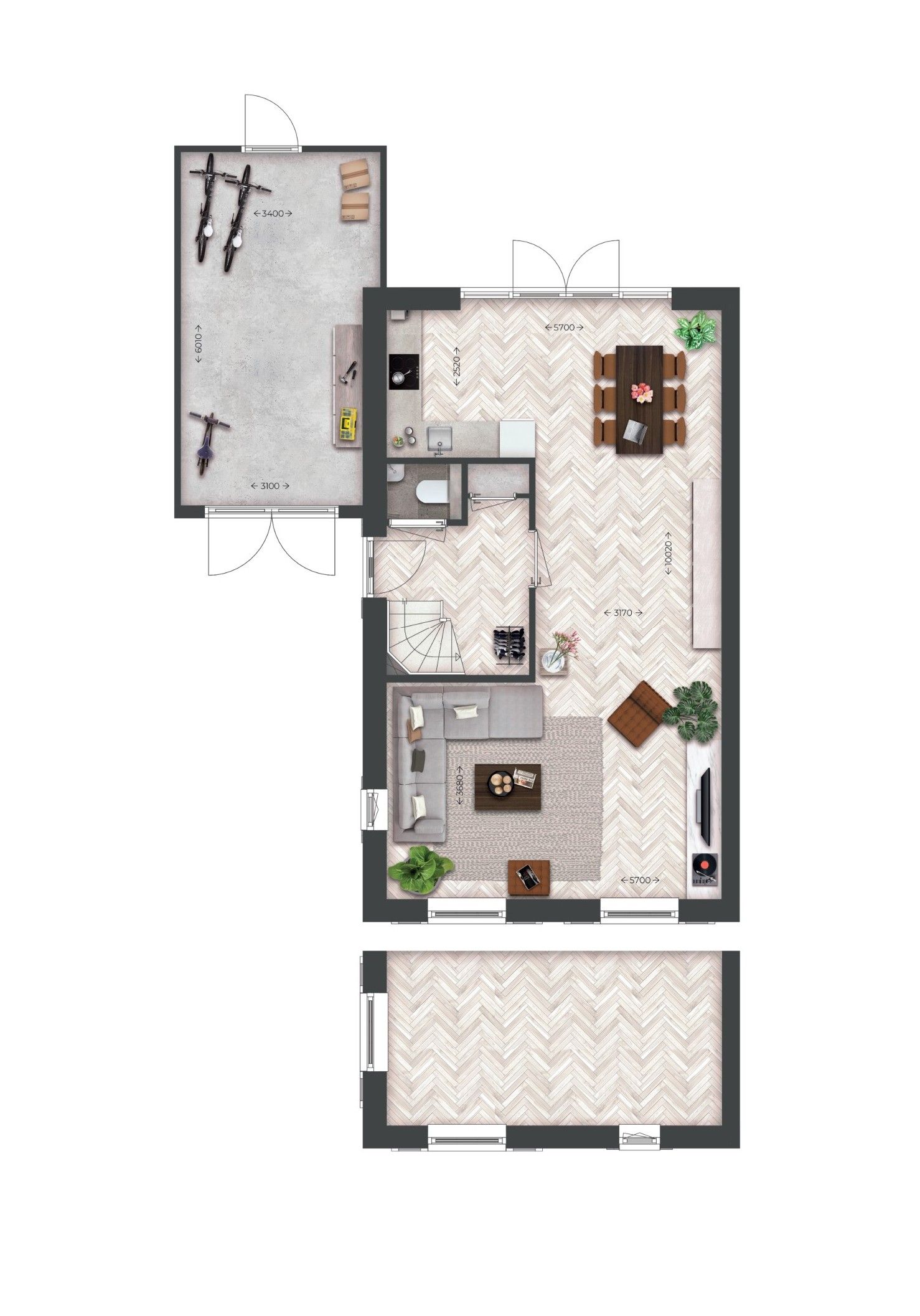 Foto 3 van Twee-onder-één-kapwoningen | Type Q (Bouwnr. 106)