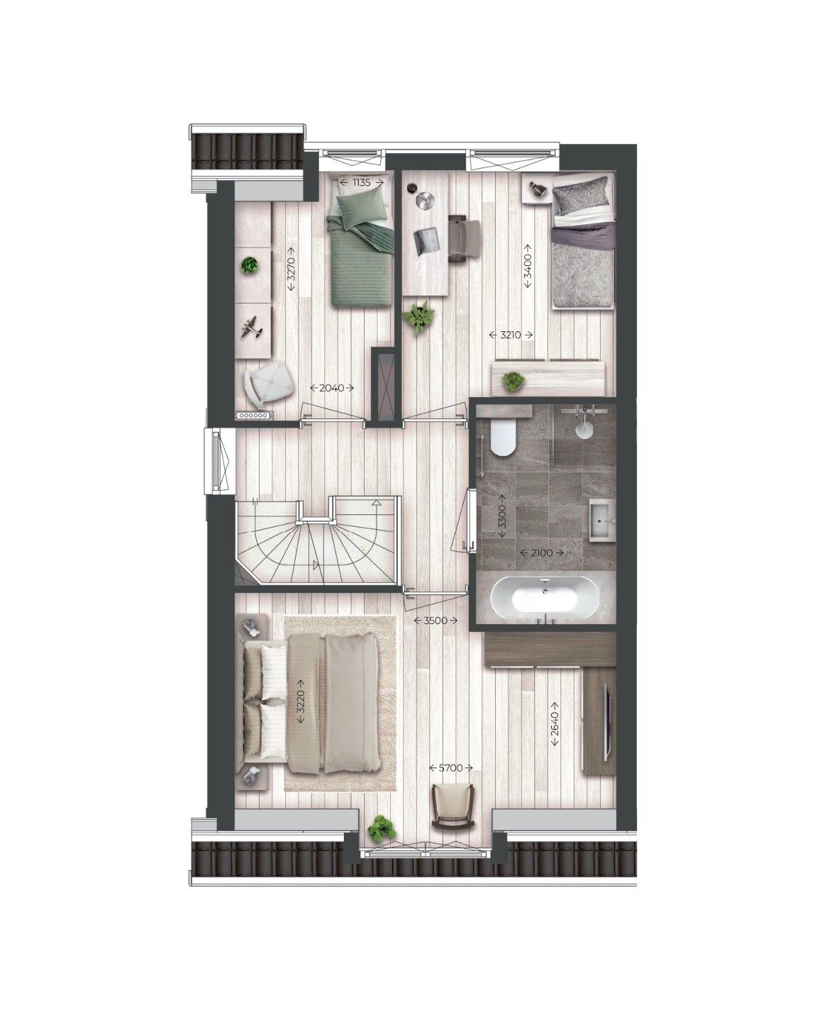 Foto 4 van Twee-onder-één-kapwoningen | Type Q (Bouwnr. 107)