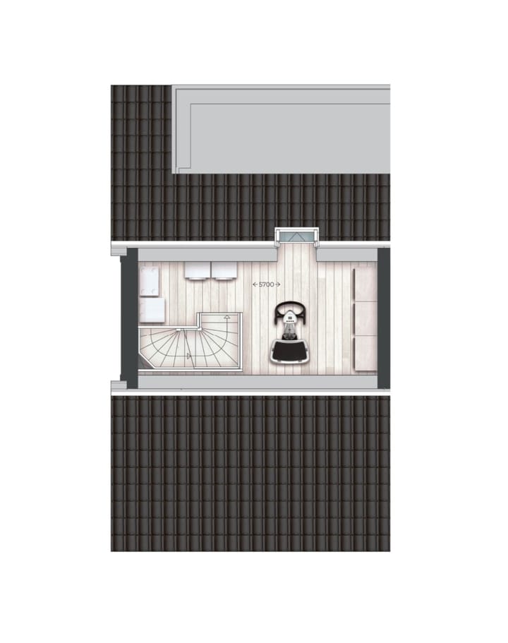 Photo 5 of Twee-onder-één-kapwoningen | Type Q (Bouwnr. 107)