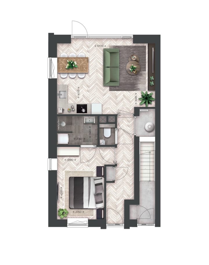 Foto 3 van Benedenwoningen | Type L (Bouwnr. 7)