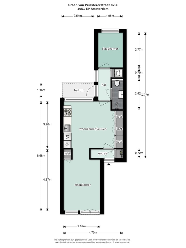 Foto 23 van Groen van Prinstererstraat 82-1