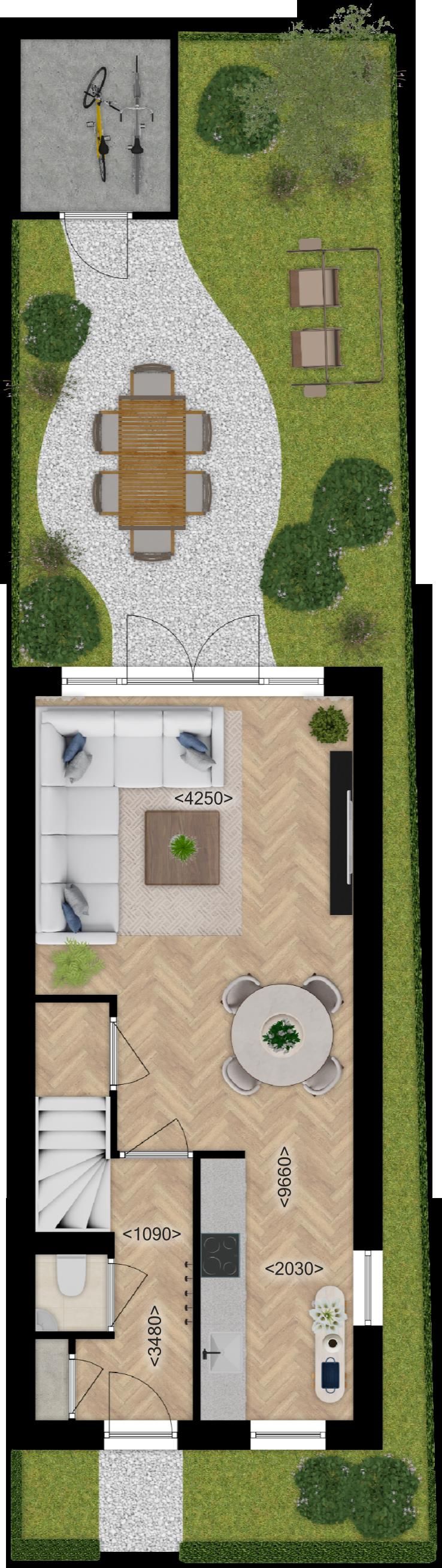 Foto 3 van Fase A Hoekwoningen (Bouwnr. W12-1)