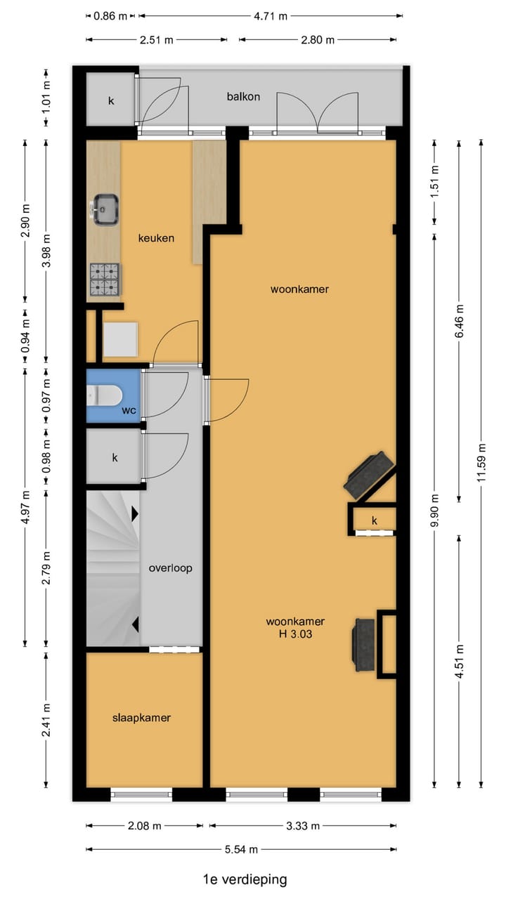 Foto 31 van Blois van Treslongstraat 27