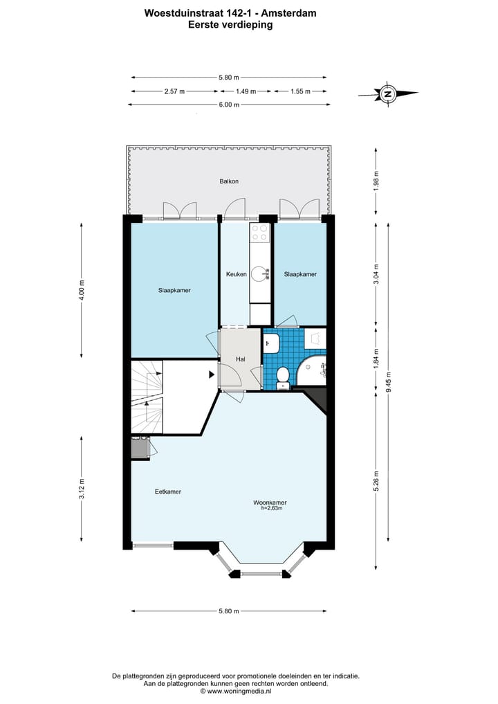 Foto 22 van Woestduinstraat 142-1