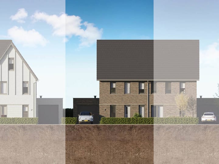 Photo 1 of 2 onder 1 kapwoning (Bouwnr. 71)