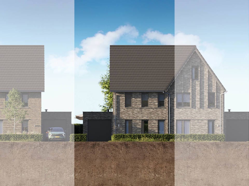 Foto 1 van 2 onder 1 kapwoning (Bouwnr. 77)