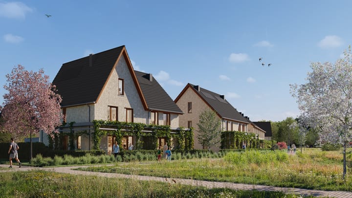 Foto van Twee-onder-een-kapwoning type J1, Valleirand, fase Kiem 2-onder-1-kapwoning