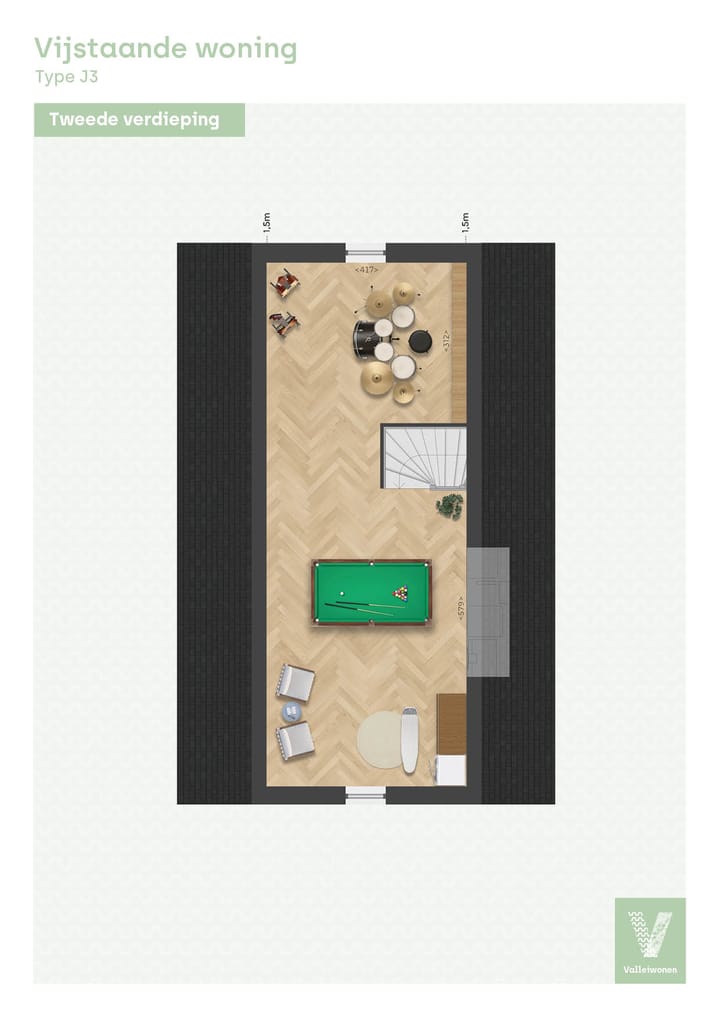 Foto 5 van Vrijstaande woning, type J3, Valleirand, fa (Bouwnr. B.12)