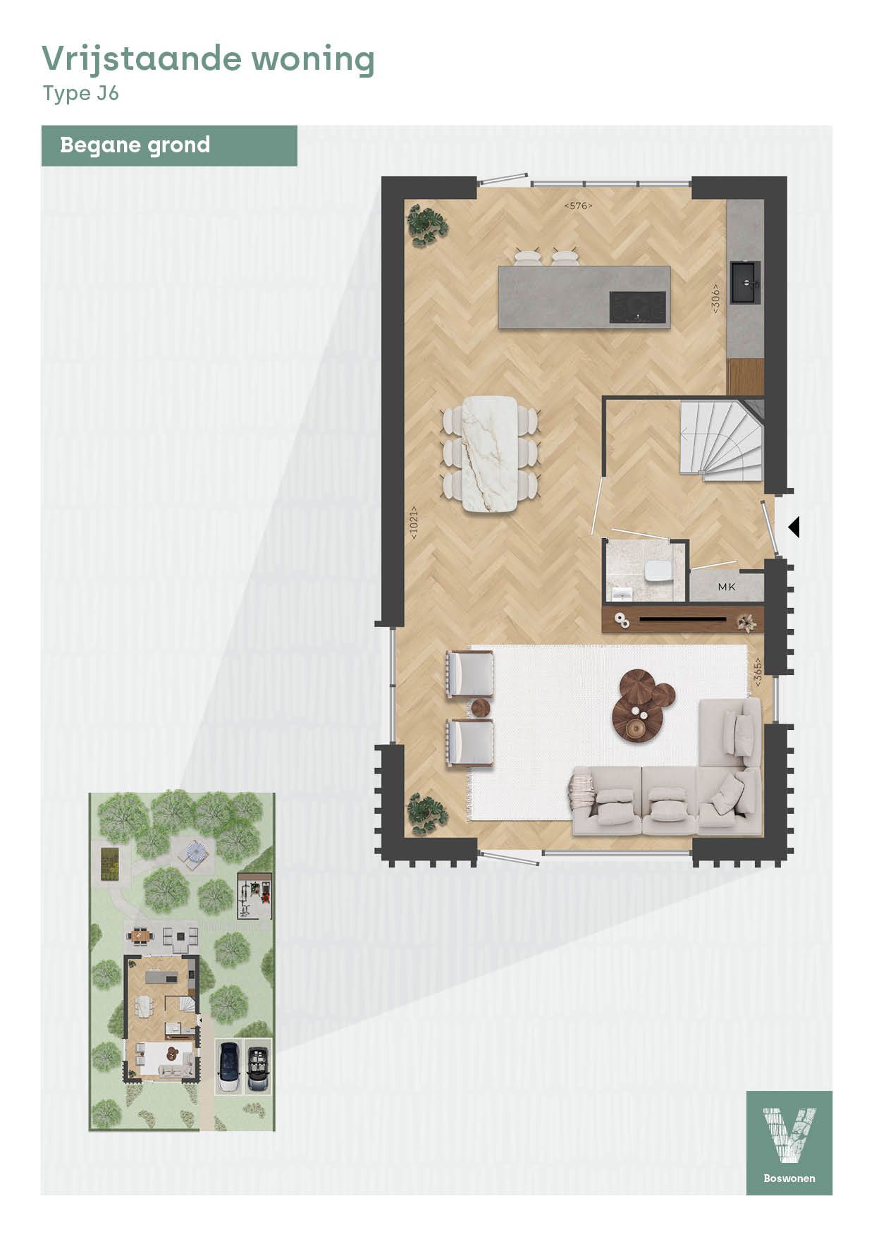 Foto 3 van Vrijstaande woning, type J6, Bosrand, fase (Bouwnr. A.10)