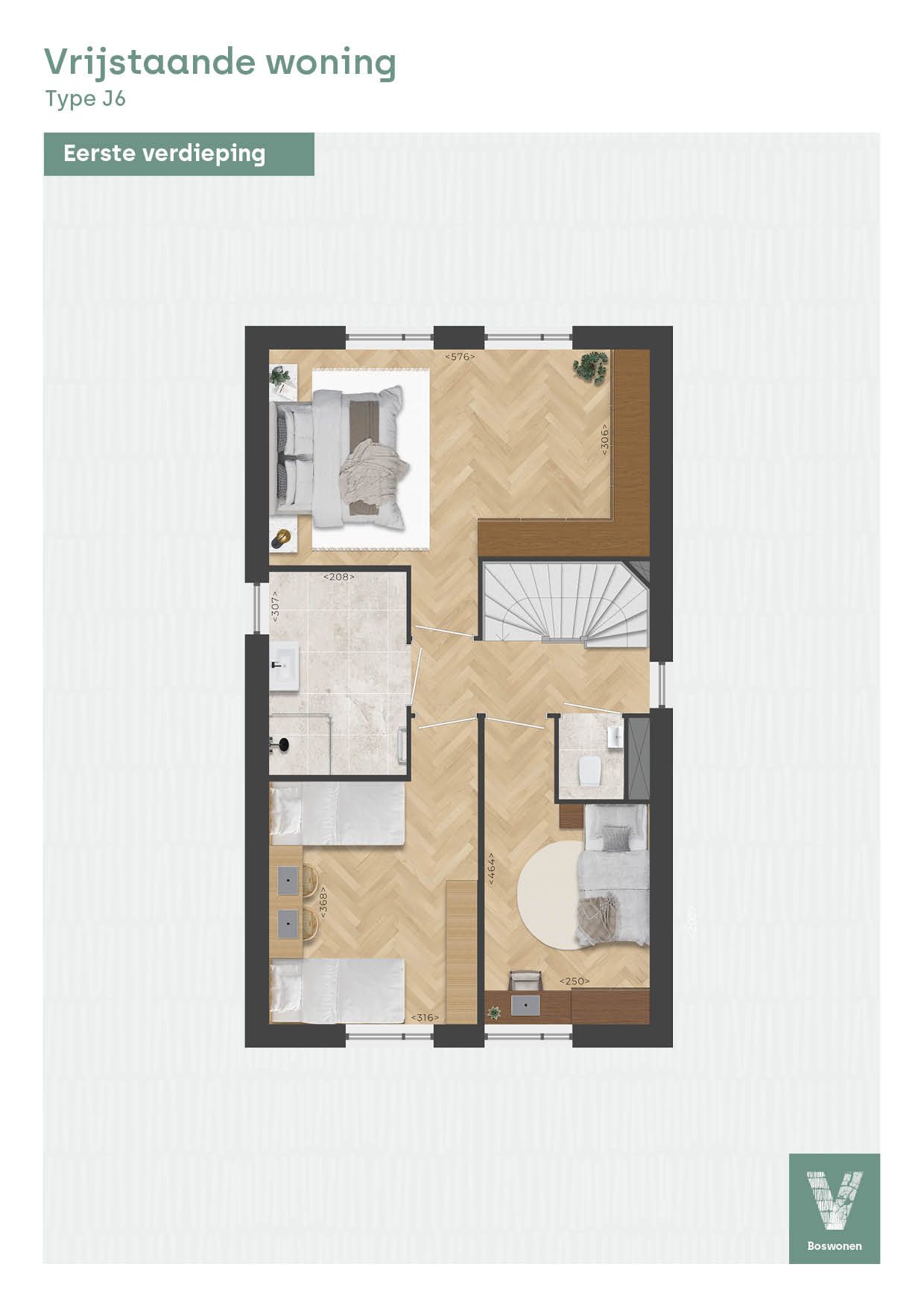 Foto 4 van Vrijstaande woning, type J6, Bosrand, fase (Bouwnr. B.23)