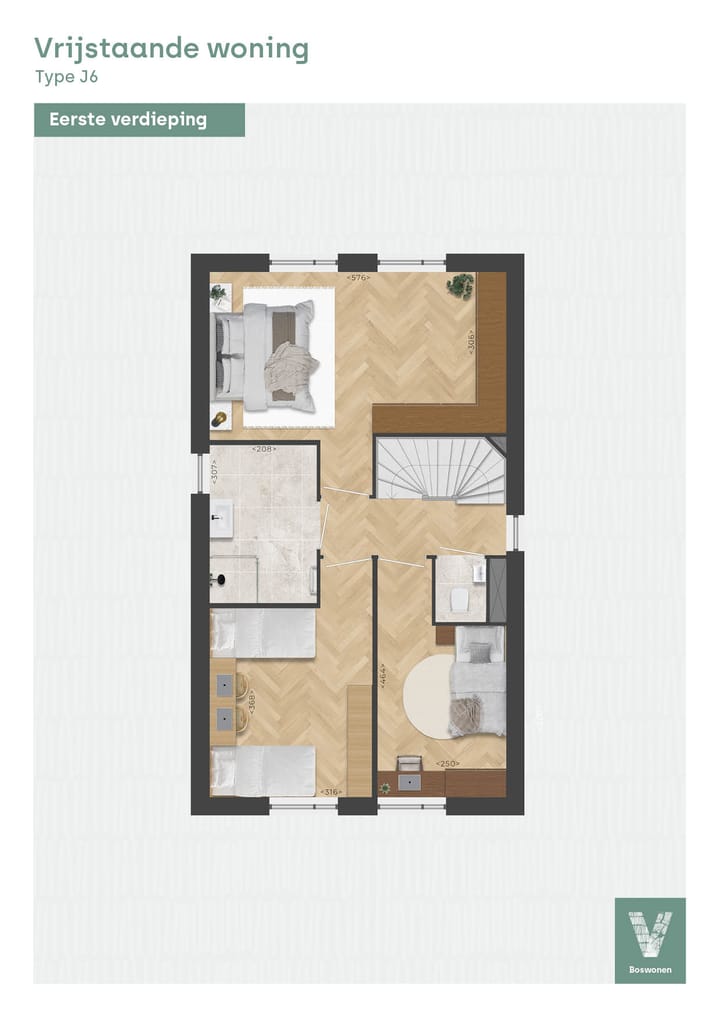 Foto 4 van Vrijstaande woning, type J6, Bosrand, fase (Bouwnr. B.23)