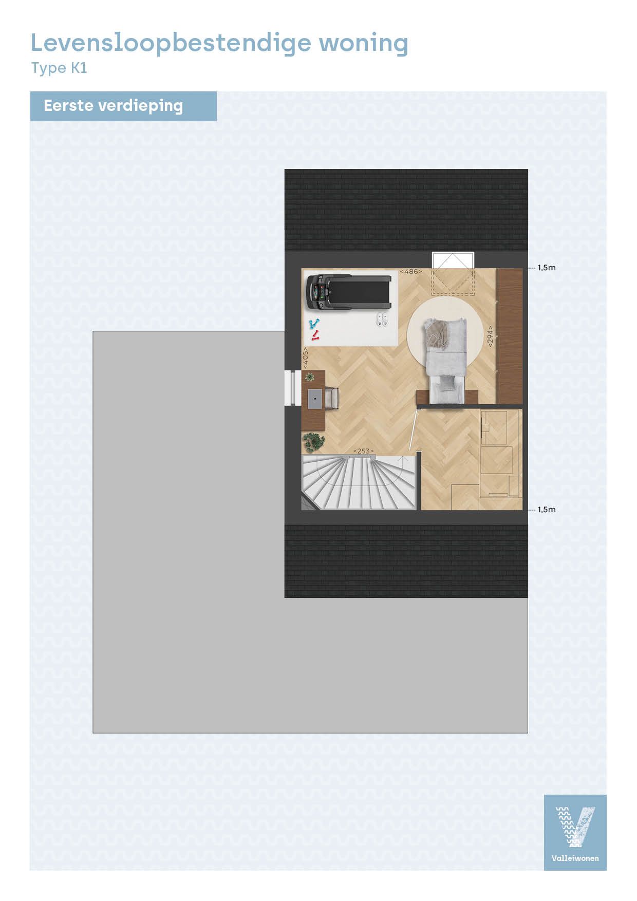 Foto 5 van Levensloopbestendige woning, type K1, Valle (Bouwnr. B.10)