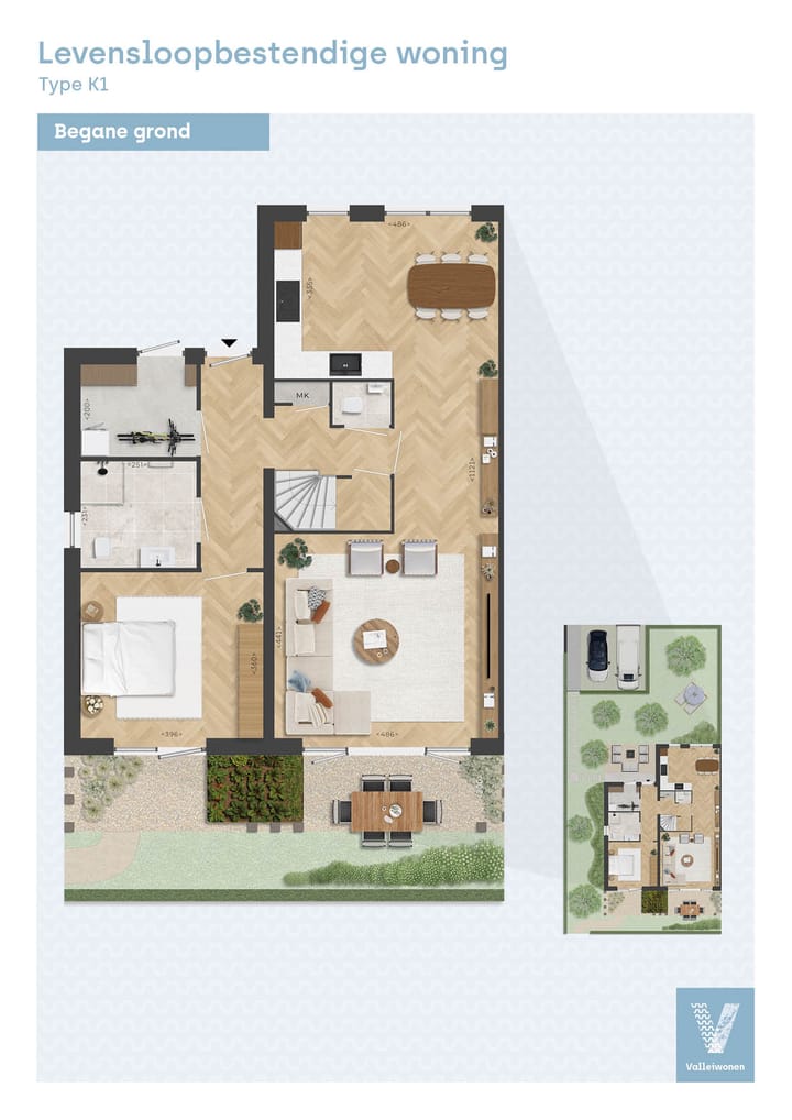 Foto 4 van Levensloopbestendige woning, type K1, Valle (Bouwnr. B.16)